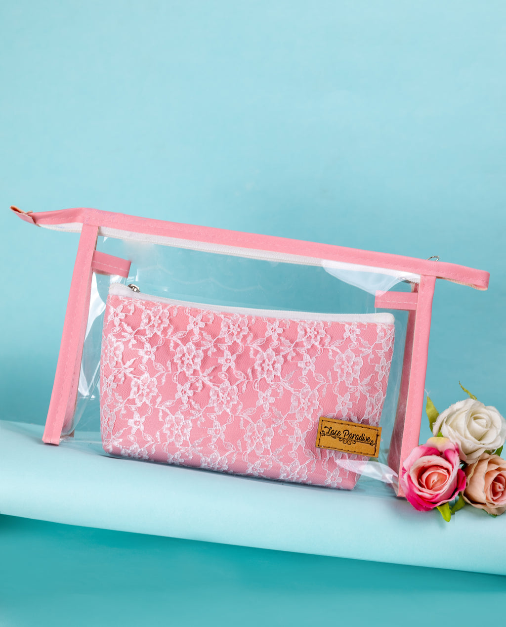 Sheer and Clear combo pouch