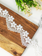 GPO Lace - Flowers on Scallops GPO Lace ( Width - 2 inch)