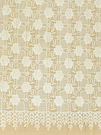 Lace Fabric - Floral Geometric Lace Fabric (Width - 52 inch)