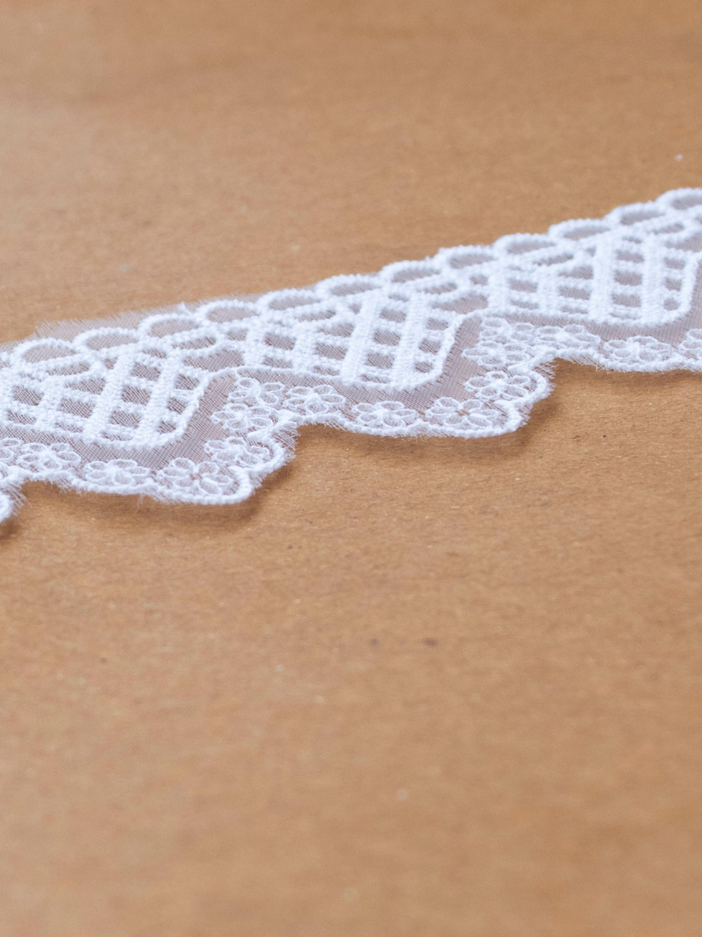 Organza Lace - Geometrical Organza Border (Width - 1.5 inch )