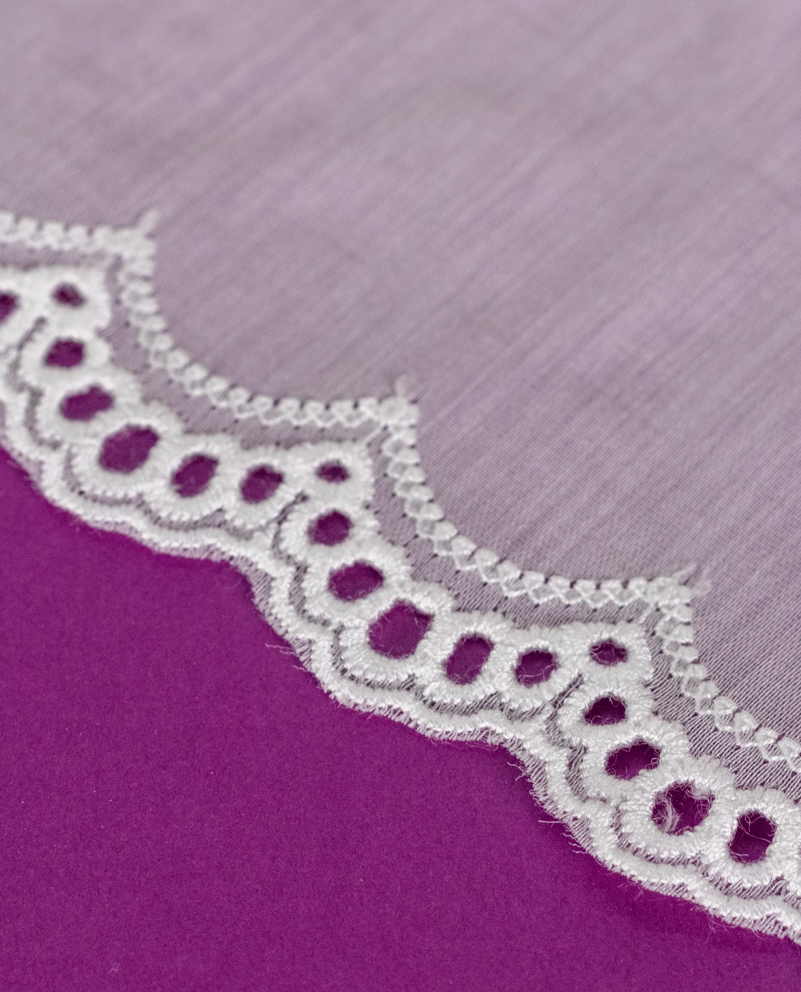 Cotton Lace - Scalloped Edge Cambric Hakoba Lace (Width - 3 inch)