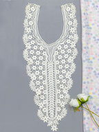 Heavy Floral Embroidered Kurti Front Neck Panel