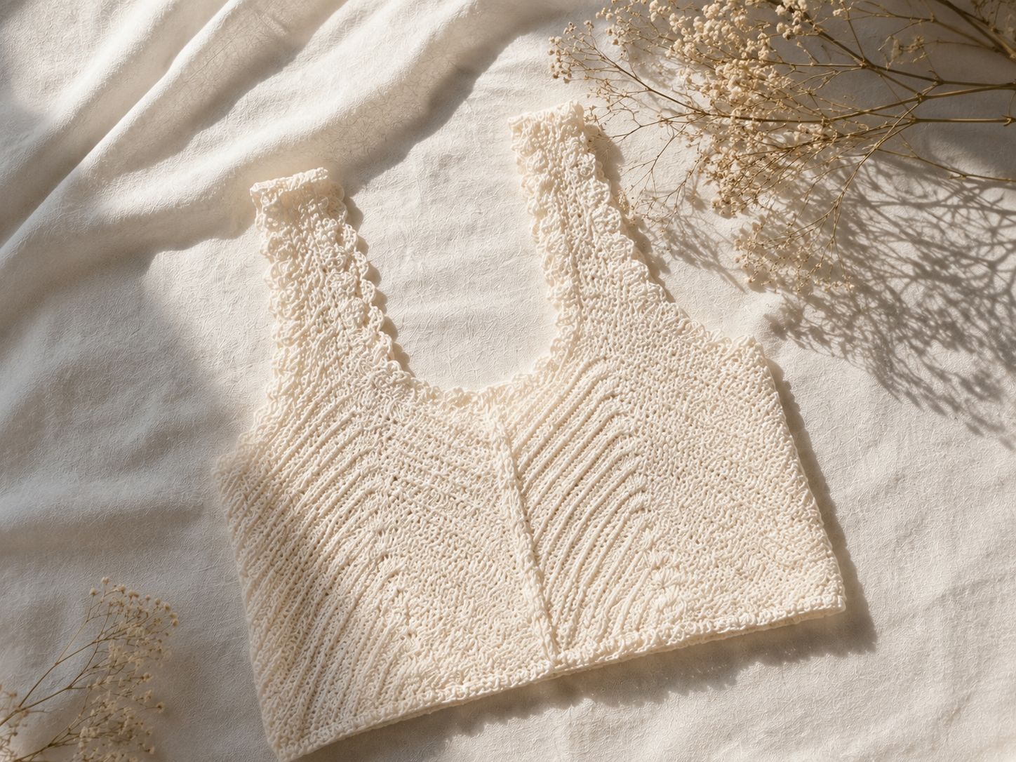 Crochet Knit Vest / Tank Top (Free Size)