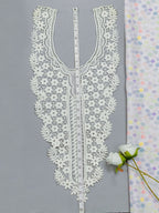 Heavy Floral Embroidered Kurti Front Neck Panel