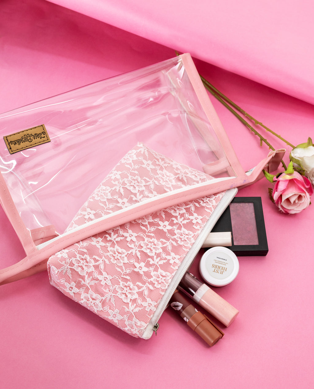 Sheer and Clear combo pouch