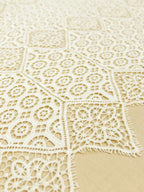 Lace Fabric - Geometrical Cutwork Allover Fabric (Width - 53 inch)