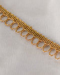 Gold Lace - Semi Crochet Rose Gold Edging (Width - 0.5/0.75 inch)
