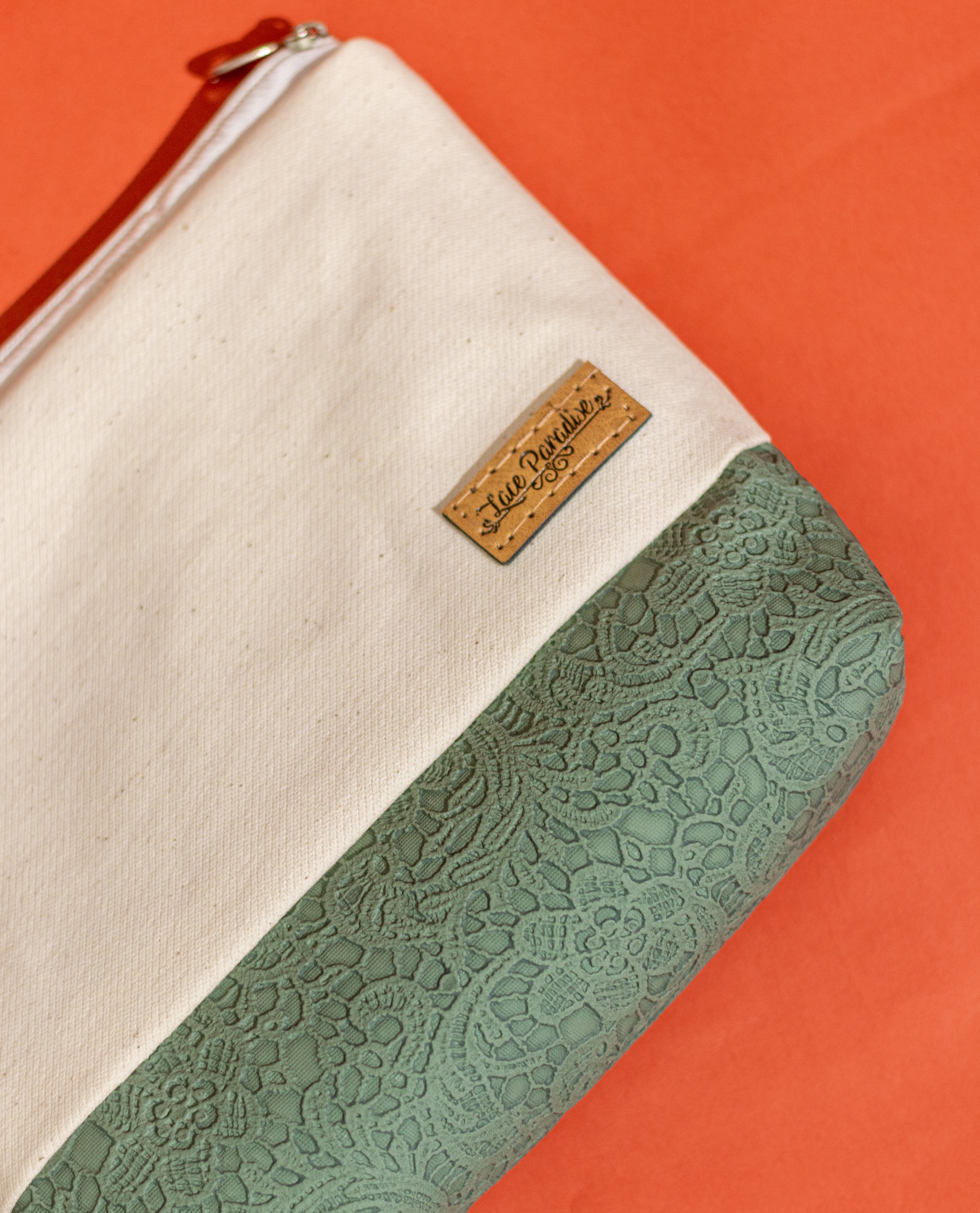 Embossed leather Pouch