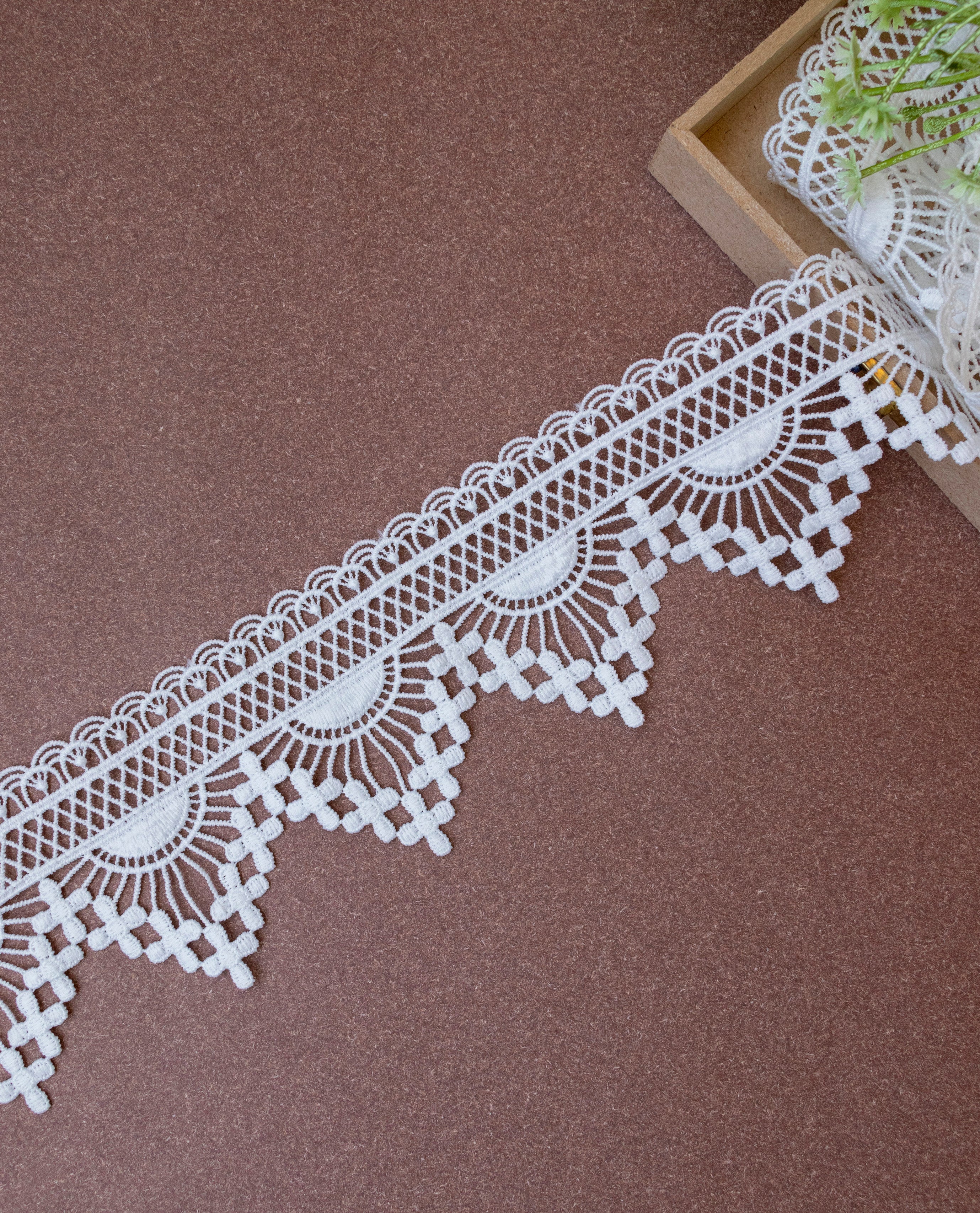 GPO Lace - Inverted Sunrise GPO lace (Width - 2.5 inch)