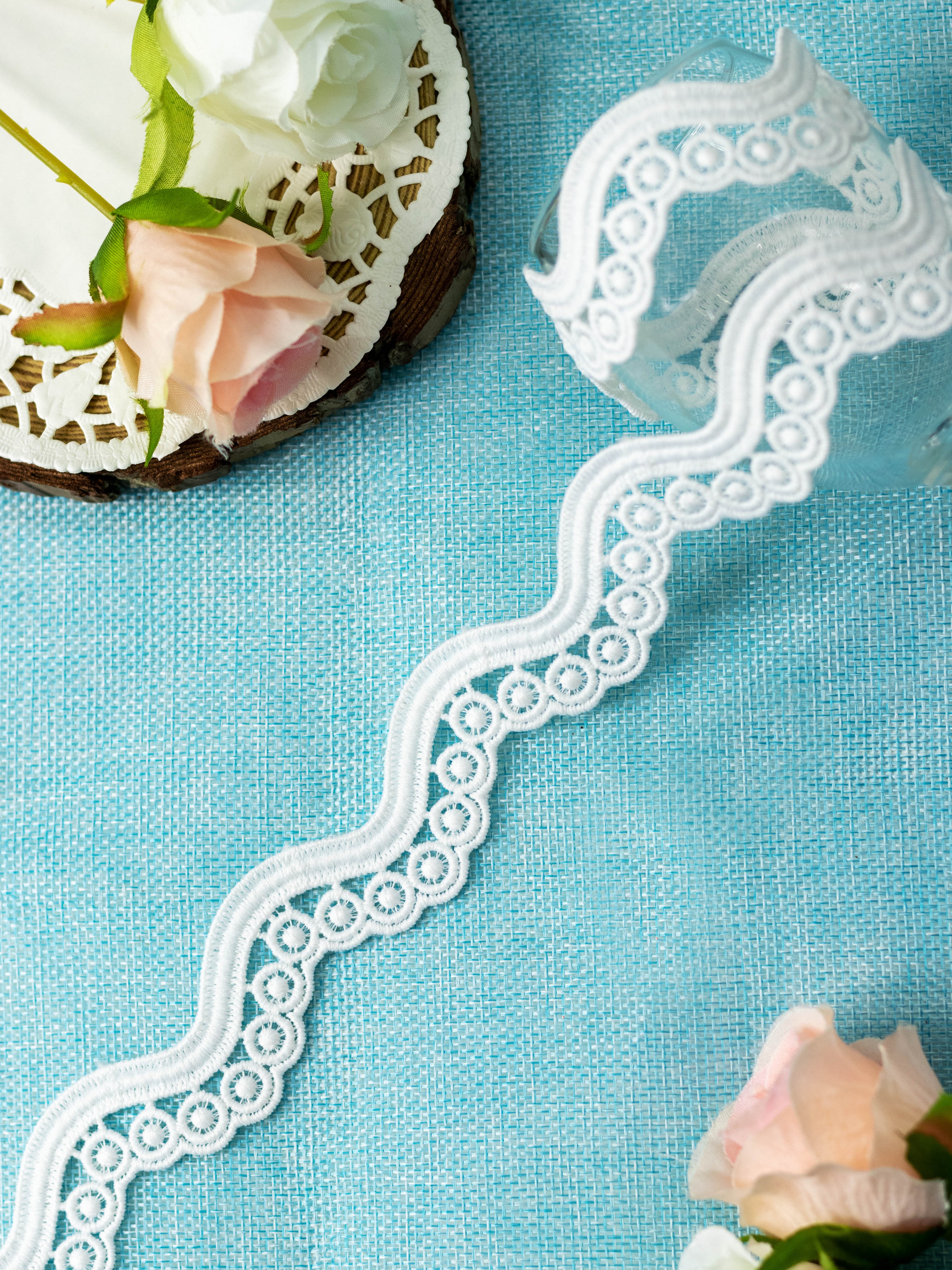 GPO Lace - Dots on Waves (Width - 2 Inch)