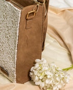 White Lacey Box Tote Bag