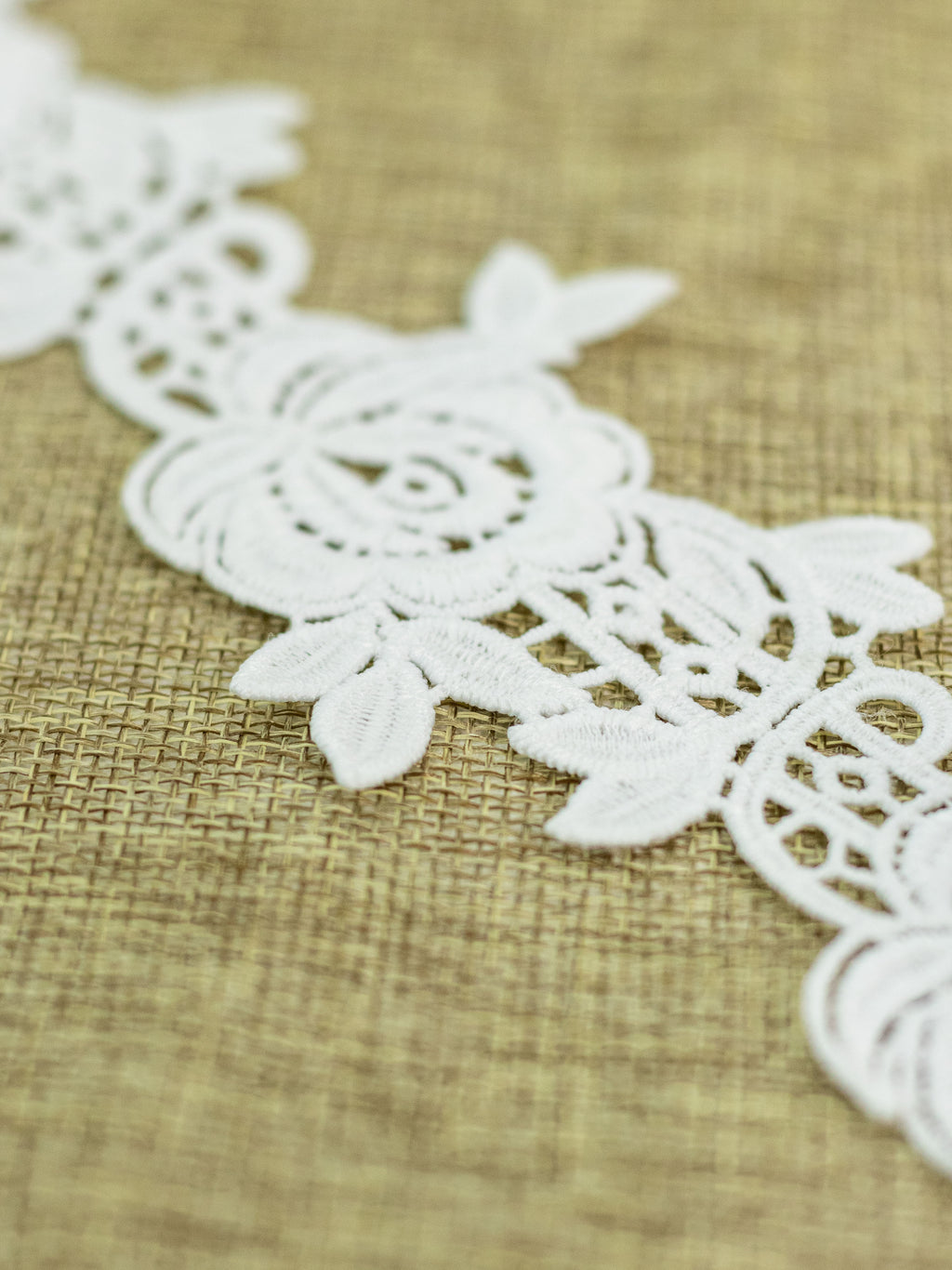GPO Lace - Rose Motifs Lace  (Width - 2 Inch)