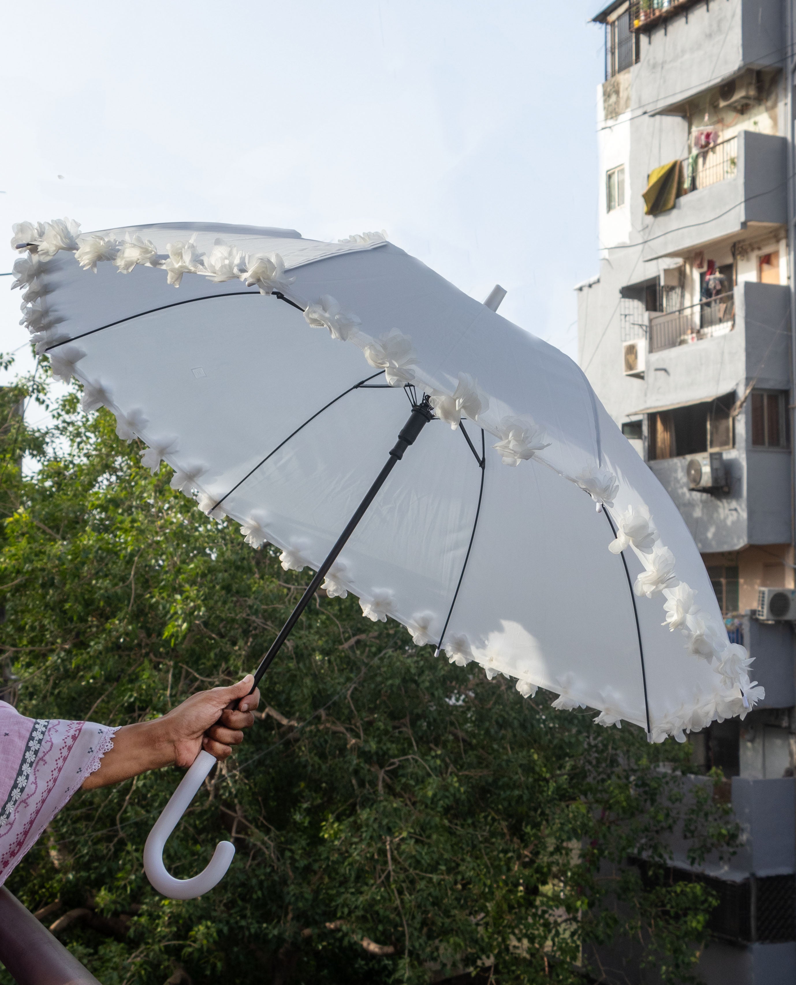 Pom Pom Rain or Shine Umbrella
