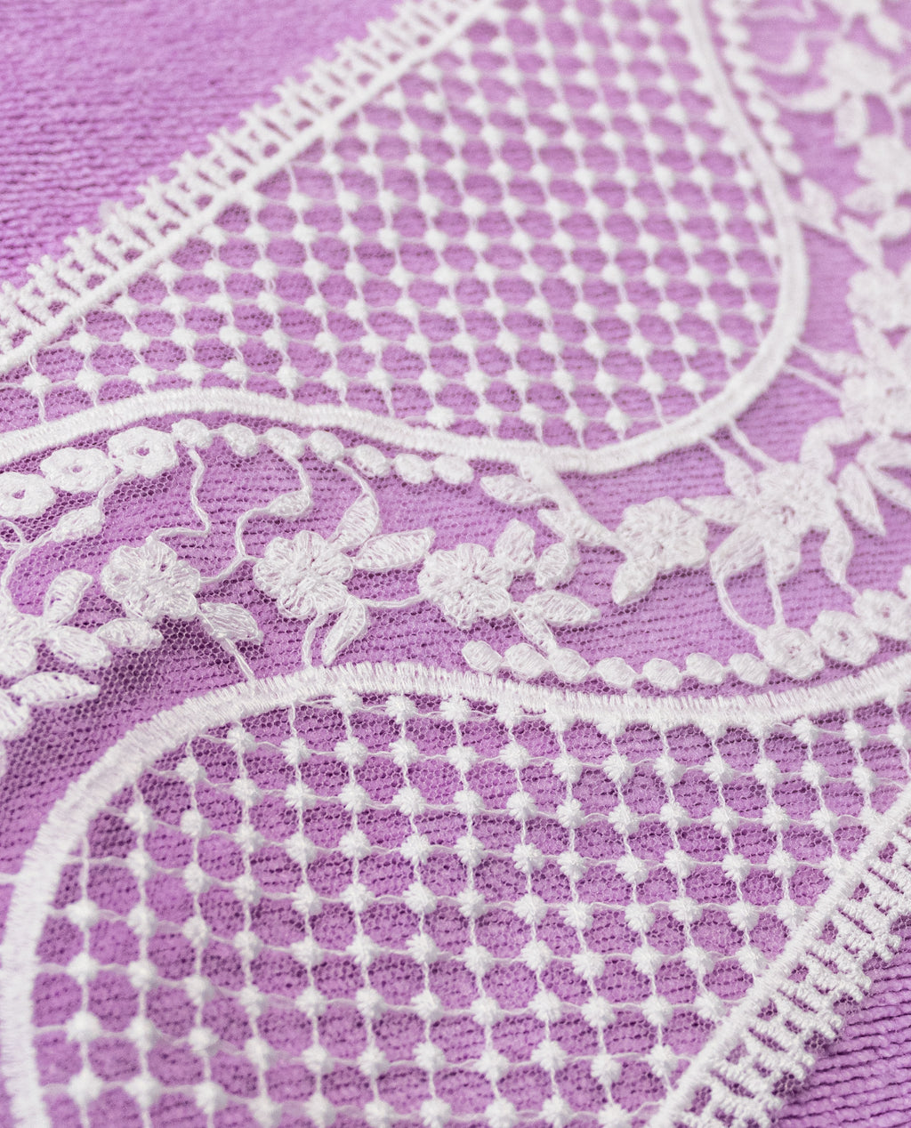 Net Lace - Parallel Border with Wave (Width - 5 inch)