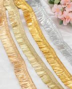 Gold Lace - Gota Fringe Lace ( Width - 1.5 inch)