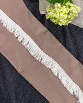 Crochet Lace - Small Cotton Thread Fringe (Width - 1 inch)