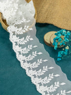 Net Lace - Net Leaf vines (Width - 3 inch)