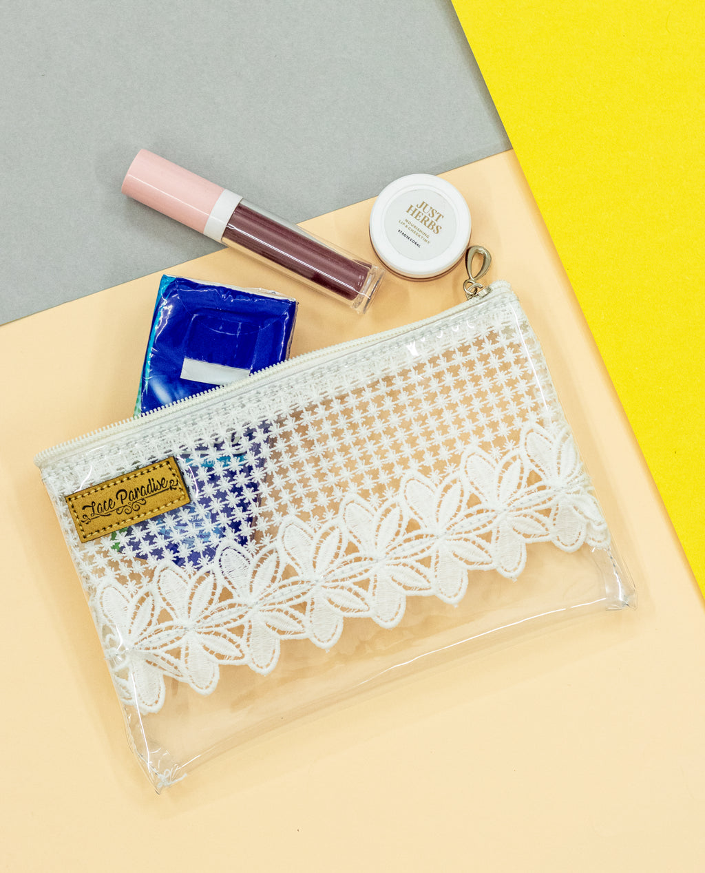 Transparent Lace Pouch