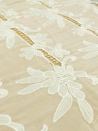 Lace Fabric - Embroidered Cutwork Georgette Fabric (Width - 60 inch)