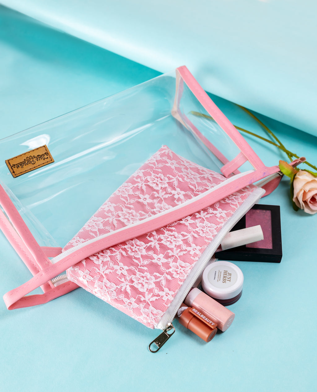 Sheer and Clear combo pouch