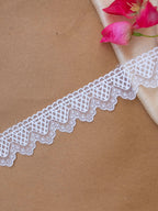Organza Lace - Geometrical Organza Border (Width - 1.5 inch )