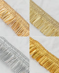 Gold Lace - Gota Fringe Lace ( Width - 1.5 inch)