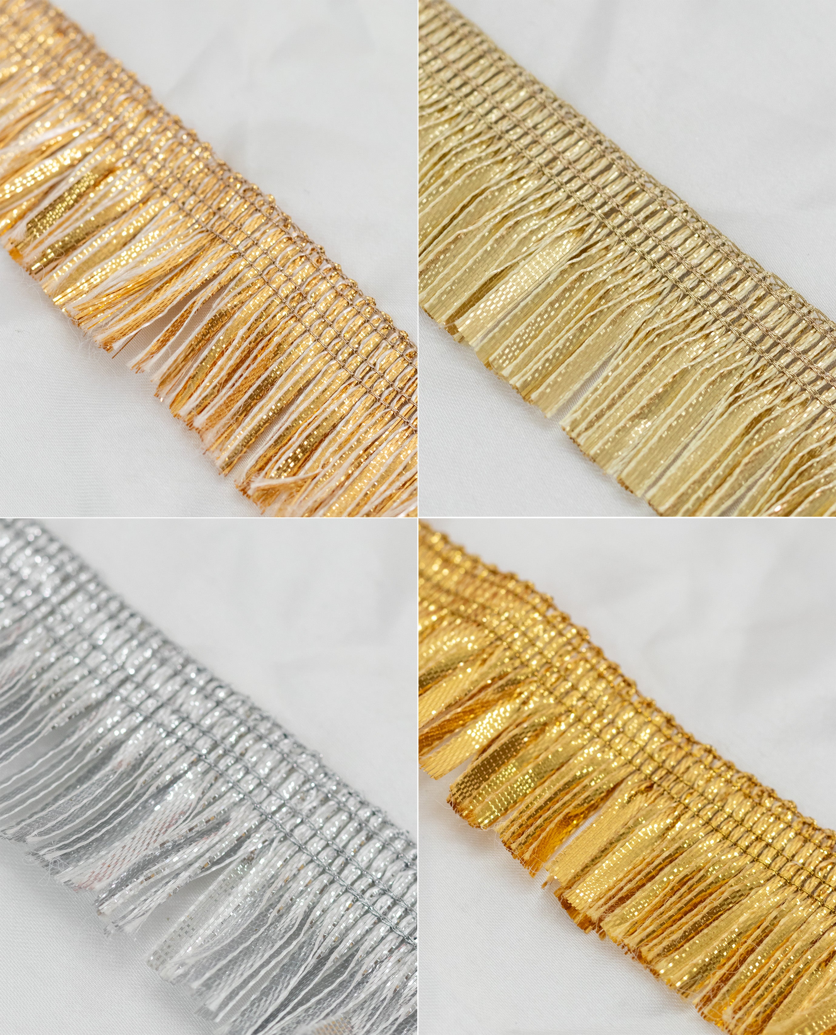 Gold Lace - Gota Fringe Lace ( Width - 1.5 inch)