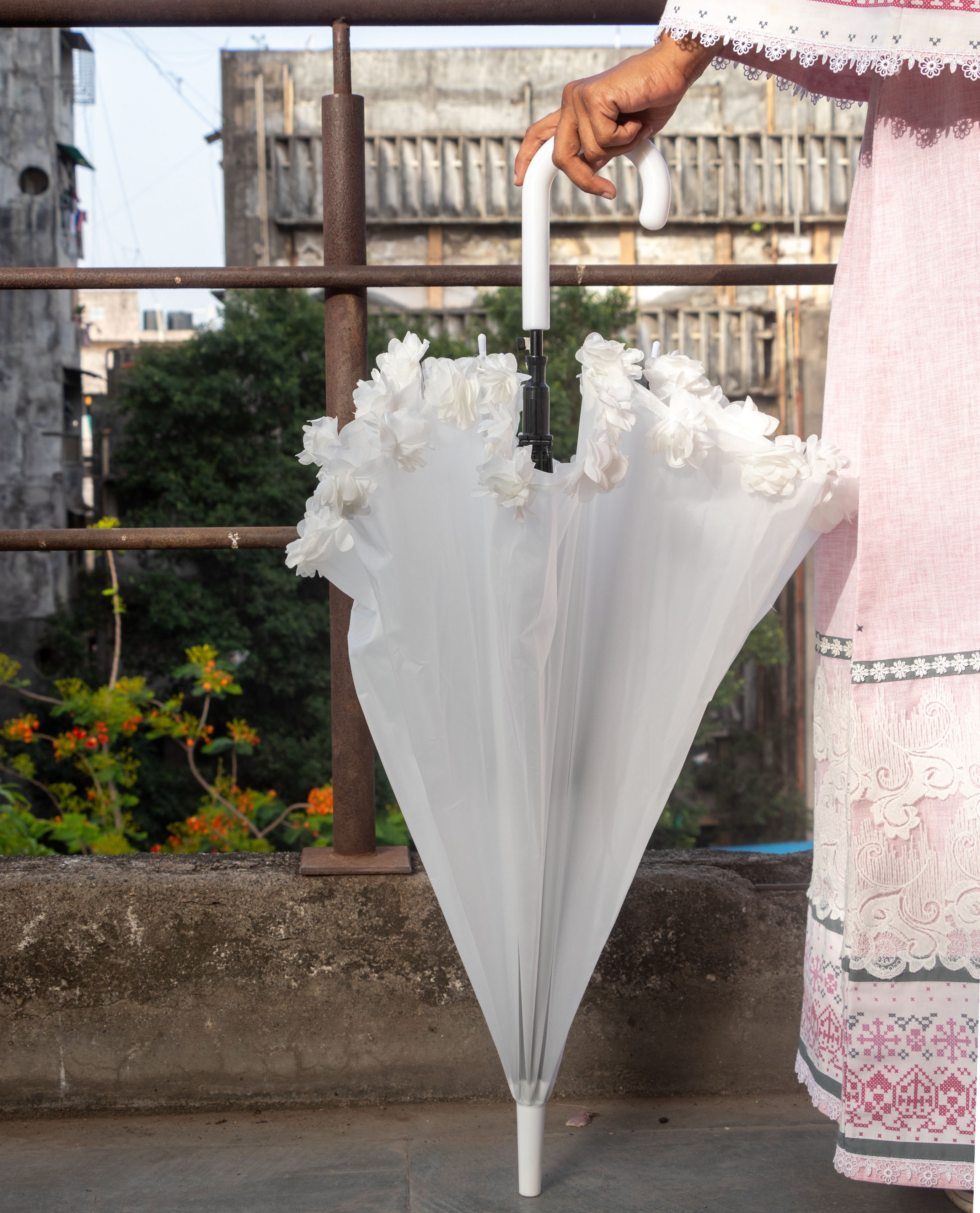 Pom Pom Rain or Shine Umbrella