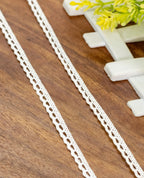 Crochet Lace - Tiny Crochet Edging (Width - 0.25 inch)