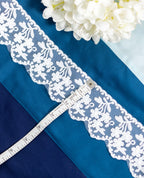 Organza Lace - Floral Bunch on Organza (Width - 2 inch)