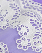 Organza Lace - Double Layered Floral organza lace (Width - 5 inch )