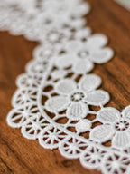 GPO Lace - Flowers on Scallops GPO Lace ( Width - 2 inch)