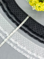Net Lace - Double Layered Frill Lace ( (Width - 4 inch)