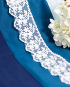Organza Lace - Floral Bunch on Organza (Width - 2 inch)