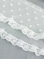 Net Lace - Double Layered Frill Lace ( (Width - 4 inch)